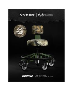 VYPRSM-RTOG-EZ image(0) - Vyper Industrial 400 lb Capacity Robust Steel Max Ez-Lift Shop Chair - Limited Edition RealTree APX Camo Seat
