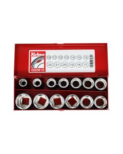 KKN4252M-10 image(0) - Ko-ken USA 4252M-10 1/2 Sq. Dr. 13 Piece Surface Drive 6-Point Metric Socket set  10-22mm