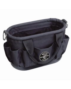 KLE58886 image(0) - Klein Tools Tool Tote, Polyester, 7-Pocket with Drain Holes