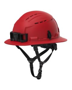 MLW48-73-1658 image(0) - Milwaukee Tool BOLT Red Full Brim Vented Safety Helmet &hyphen; Type 2, Class C