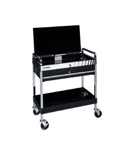 SUN8013ABK image(0) - SUNEX 350lb Capacity Service Cart with Locking Top with Locking Drawer - Black
