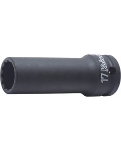 KKN14306M-10 image(0) - Ko-ken USA 14306M-10 1/2 Sq. Dr. Socket 10mm 12 point Length 80mm Thin walled