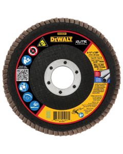 DWTDWA8281 image(0) - DEWALT 60G T29 Xp Ceramic Flap Disc, 4-1/2" X 7/8"