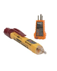 KLENCVT2PKIT image(0) - Klein Tools Dual Range NCVT with Receptacle Tester Electrical Test Kit