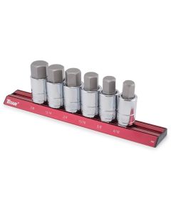 TIT16130 image(0) - TITAN 6 Pc. 1/2" Drive Sae Large Hex Bit