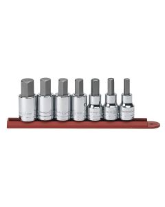KDT80721 image(0) - GearWrench 7 Piece 1/2 Inch Drive Hex Bit SAE Socket Set