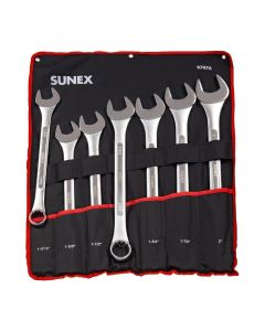 SUN9707A image(0) - SUNEX 7 Piece SAE Raised Panel Jumbo Combination Wrench Set