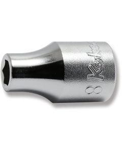 KKN4400M-8 image(0) - Ko-ken USA 4400M-8 1/2 Square Drive Socket 8 mm 6 Point Length 36 mm