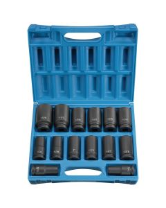 GRE8038D image(0) - Grey Pneumatic 3/4" Drive 14 Piece Deep Set
