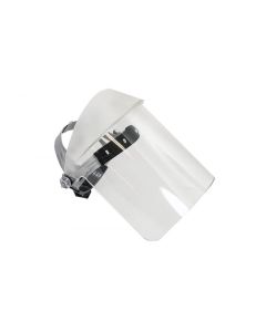 OBR126R image(0) - Oberon Face Shield with Ratcheting Headgear - Scratch Resistant Polycarbonate - Window: Clear