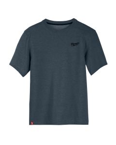 MLW603BL-3X image(1) - Milwaukee Tool HYBRID WORK TEE- SS BLUE 3X