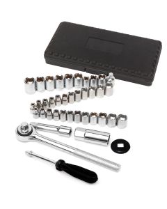 WLMW1173 image(0) - Wilmar Corp. / Performance Tool 40 Piece 1/4" & 3/8" Drive Socket Set