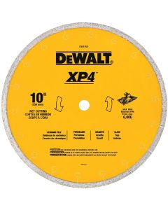 DWTDW4764 image(0) - DEWALT Diamond Blade For Tile, Wet Cutting, 10-Inch X .060-Inch