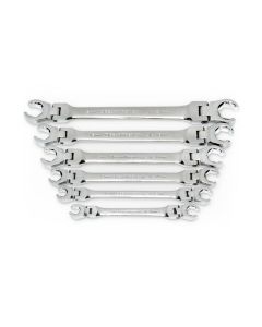 KDT81911D image(1) - GearWrench 6 Piece Flex Head Flare Nut Metric Wrench Set