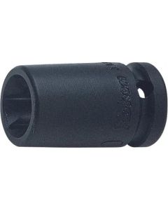 KKN12425-E4 image(0) - Ko-ken USA 12425-E4 1/4 Square Drive TORX E4 Socket - Length 23 mm