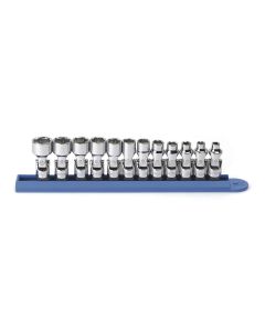KDT80311 image(0) - GEARWRENCH 12 Piece 1/4 Inch Drive 6 Point Flex Metric Socket Set