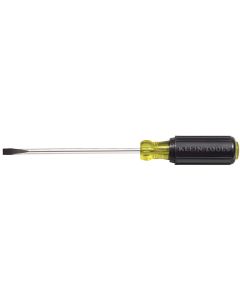 KLE605-6 image(0) - Klein Tools Screwdriver Cushn-Grip Cabinet Tip 1/4"x6"