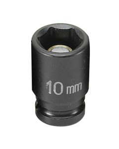 GRE910MG image(0) - Grey Pneumatic 1/4" Drive x 10mm Magnetic Standard Socket