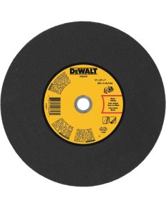 DEWALT 14 In x 1/8 in Aluminum Oxide Abrasive Chop / Cut-Off Blade with 1 in Arbor For Metal Cutting (1 Pack)