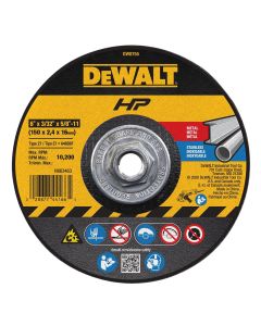 DWTDW8755 image(0) - DEWALT 6-Inch By 3/32-Inch Metal Cutting And Notching Wheel, 5/8-11 Arbor