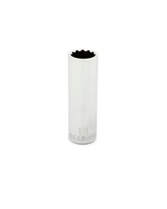 KDT80238 image(0) - GearWrench 1/4 Inch Drive 12 Point Deep Metric Socket 11mm