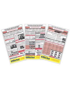 KEN39998 image(1) - Ken-tool 3 Pc. OSHA Wall Chart Set