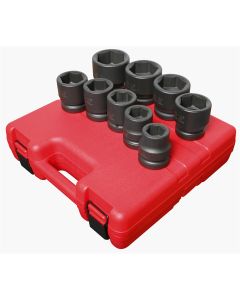 SUN5699 image(0) - SUNEX SOCKET SET IMPACT 1" DR 9PC STD SAE JUMBO