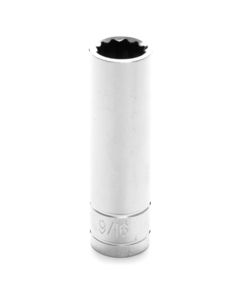 WLMW32618 image(0) - Wilmar Corp. / Performance Tool 1/2" Drive 9/16" 12pt Deep Socket