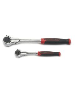 KDT81223 image(0) - GEARWRENCH 2 Piece 1/4 Inch & 3/8 Inch Drive 72-Tooth Dual Material Roto Ratchet Set