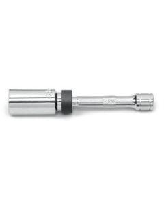 KDT80546 image(1) - GearWrench 3/8 Inch Drive 6 Point 5/8 Inch Magnetic Swivel Spark Plug Socket 6 Inch