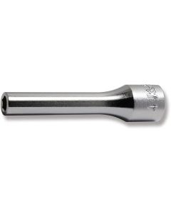 KKN2300M-4 image(0) - Ko-ken USA 2300M-4 1/4 Square Drive Socket 4 mm 6 Point Length 50 mm