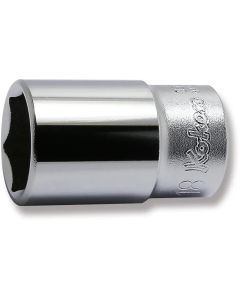 KKN3300X-18 image(0) - Ko-ken USA 3300X-18 3/8 Square Drive Socket 18 mm 6 Point Length 40 mm
