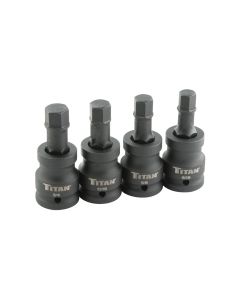 TITAN 4-PC 3/4" DR SAE HEX IMPACT BI
