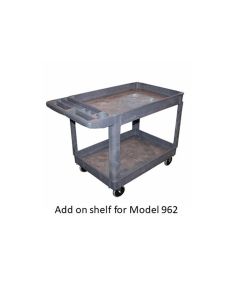 American Forge & Foundry Shop Cart Shelf Add On Tray - 36" x 24" - Polypropylene - For AFF Model 962 Cart