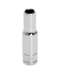 WLMW38709 image(0) - Wilmar Corp. / Performance Tool 3/8" Drive 9mm 12pt Deep Socket