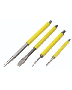 WLMW753 image(0) - Wilmar Corp. / Performance Tool 4 Piece Punch and Chisel Set