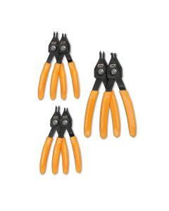 KDT89711 image(0) - GEARWRENCH 6 Piece Convertible Push Button Snap Ring Pliers Set