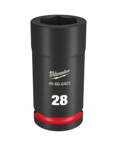 MLW49-66-6403 image(0) - Milwaukee Tool SHOCKWAVE Impact Duty 3/4"Drive 28MM Deep 6 Point Socket