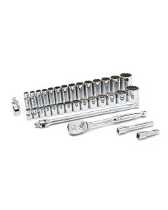 KDT80714D image(0) - GearWrench 33 Piece 1/2 Inch Drive 12 Point Standard & Deep SAE Mechanics Tool Set