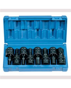 GRE1398UH image(0) - Grey Pneumatic 1/2" Drive 8 Piece Universal Hex Driver Set