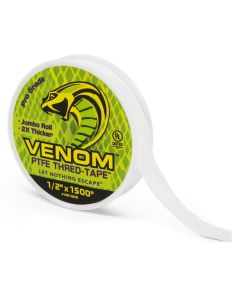 Tub O' Towels VENOM PTFE Tape, 1500 x 1/2-inch