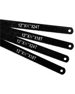 WLMW741C image(0) - Wilmar Corp. / Performance Tool 4 Piece 12" Hacksaw Blades