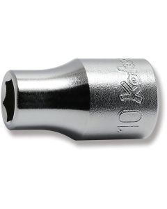 KKN4400M-10 image(0) - Ko-ken USA 4400M-10 1/2 Square Drive Socket 10 mm 6 Point Length 37 mm