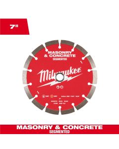 MLW49-93-9307 image(0) - Milwaukee Tool 7 inch Segmented Masonry and Concrete Diamond Blade