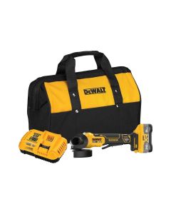 DWTDCG410WW1 image(0) - DeWalt 20V MAX* XR Brushless Cordless 4-1/2-in. - 5-in. Angle Grinder Kit