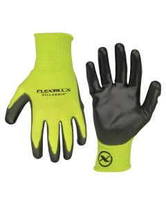 LEGGC300XL-2X image(0) - Legacy Manufacturing Flexzilla® ZillaGrip™ Polyurethane Dip Gloves, Black/ZillaGreen™, 2-Pack, XL