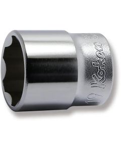 KKN3410M-19 image(0) - Ko-ken USA 3410M-19 3/8 Square Drive Socket 19 mm Surface Length 30 mm