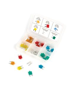 WLMW5377 image(0) - Wilmar Corp. / Performance Tool 30 Piece Mini Fuse Assortment w/LED