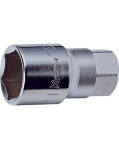 KKN4300H-24 image(0) - Ko-ken USA 4300H-24 1/2 Sq. Dr. Socket 24mm 6 point Length 57mm For Oil pressure switch