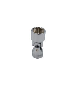 VIMVU416 image(0) - VIM TOOLS 1/2 Inch Universal Joint Shallow Chrome Socket - 1/4 Inch Drive